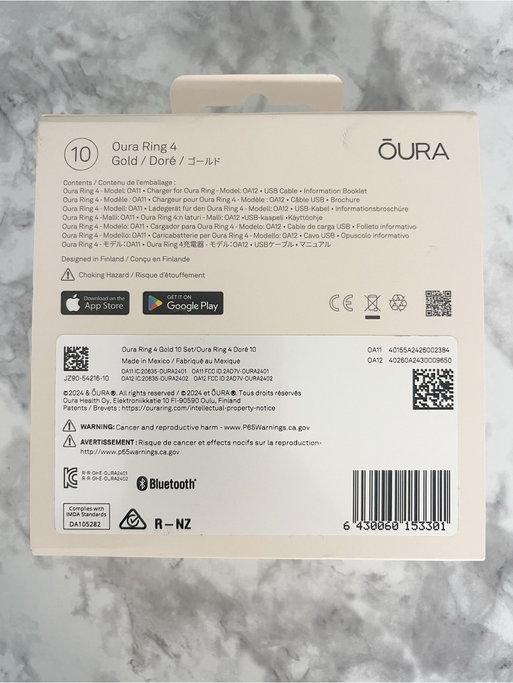 ✨NEW!✨ Oura Ring Gen 4 Gold (Size 10) - Picture 3 of 6